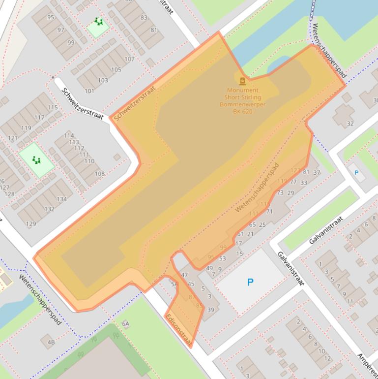 Kaart van postcodegebied 1433LX.