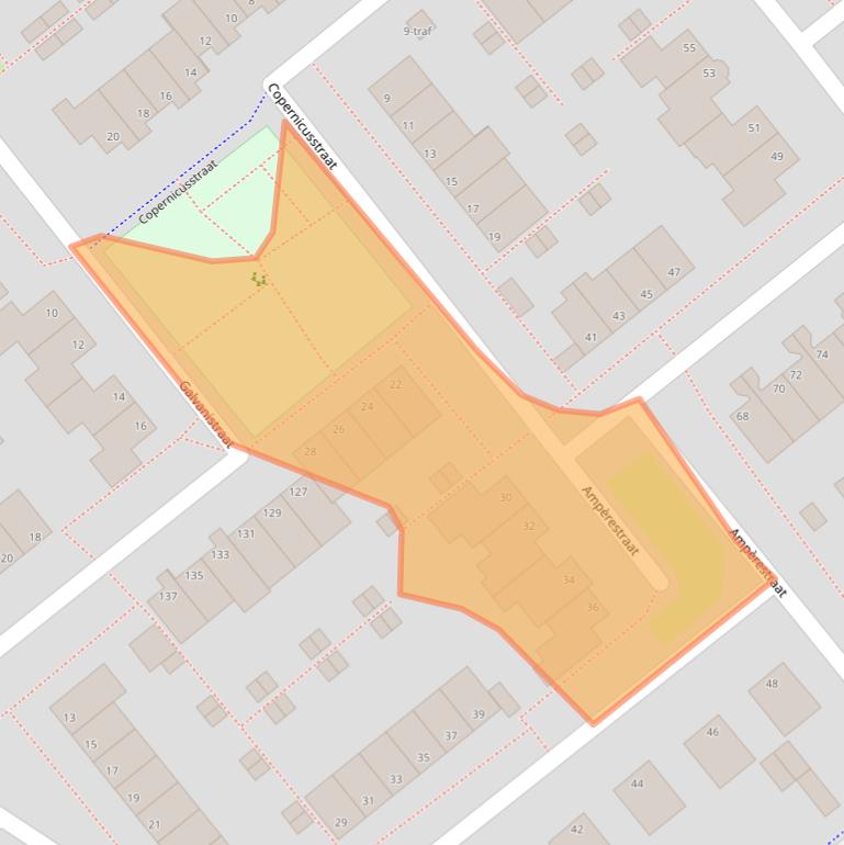Kaart van postcodegebied 1433MD.