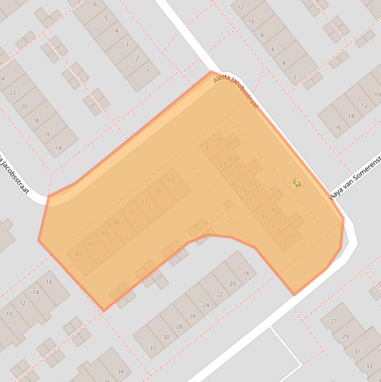 Kaart van postcodegebied 1433PD.