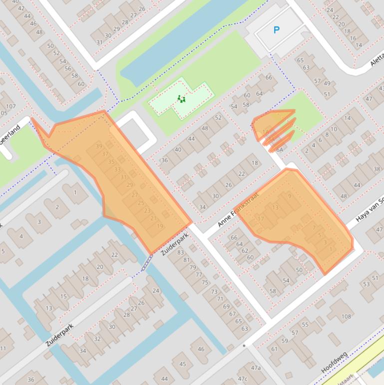 Kaart van postcodegebied 1433PJ.