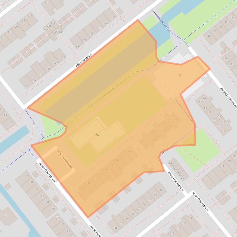 Kaart van postcodegebied 1433PM.