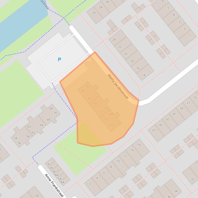 Kaart van postcodegebied 1433PN.