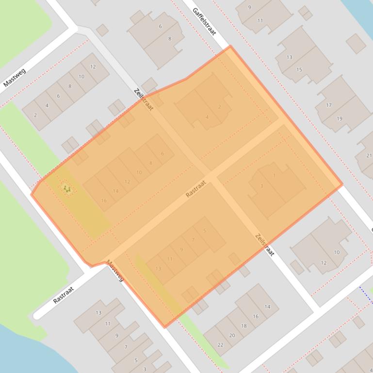 Kaart van postcodegebied 1433SM.