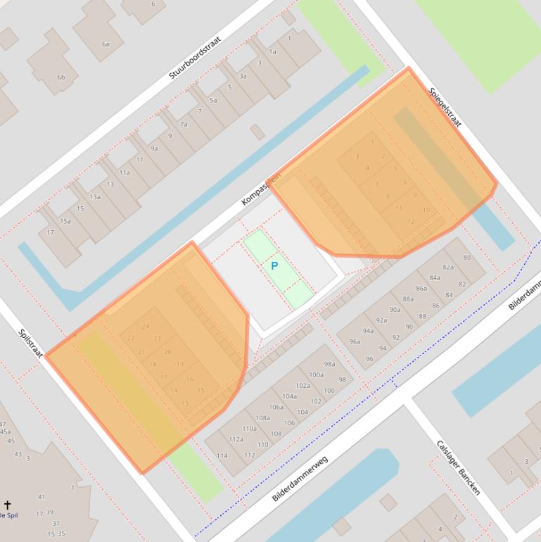 Kaart van postcodegebied 1433SV.