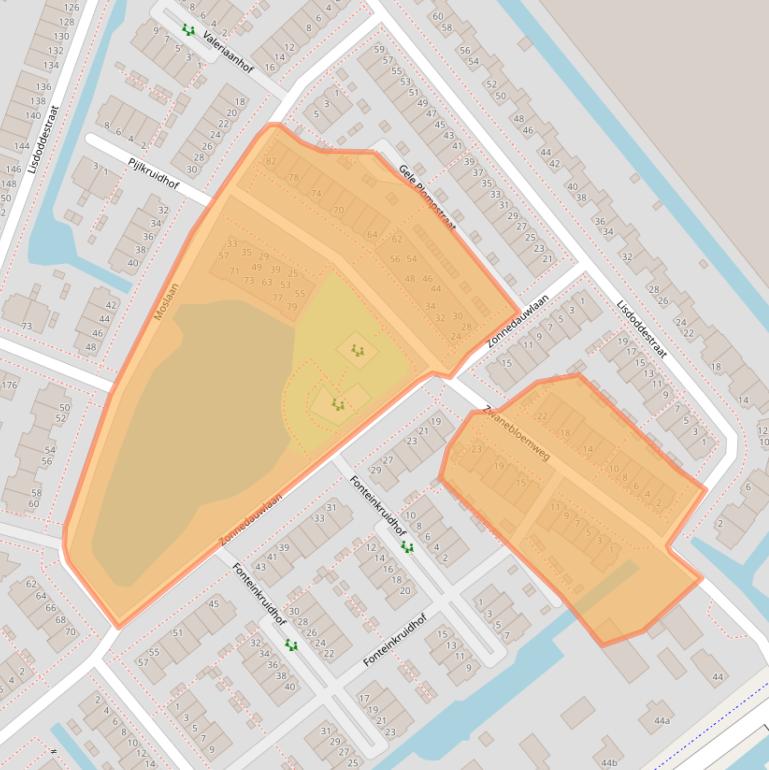 Kaart van postcodegebied 1433WE.