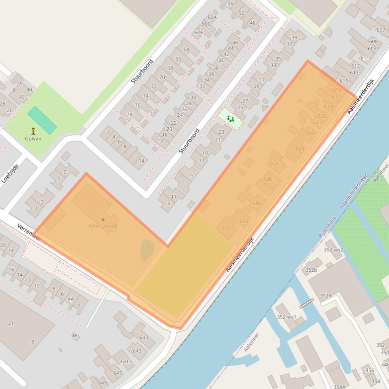 Kaart van postcodegebied 1435BW.