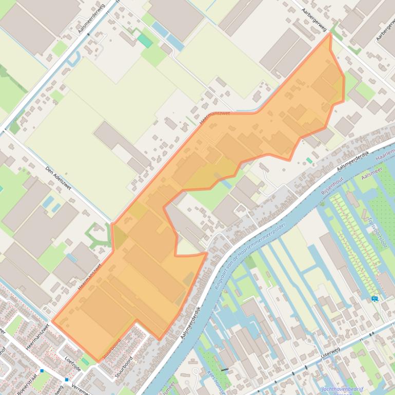 Kaart van postcodegebied 1435CD.