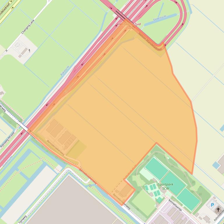 Kaart van postcodegebied 1435CJ.