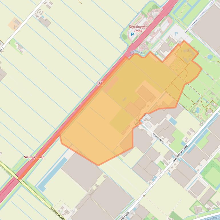 Kaart van postcodegebied 1435DD.