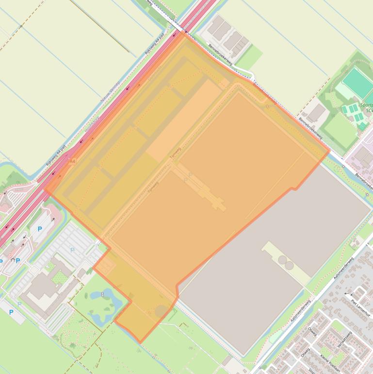 Kaart van postcodegebied 1435DE.
