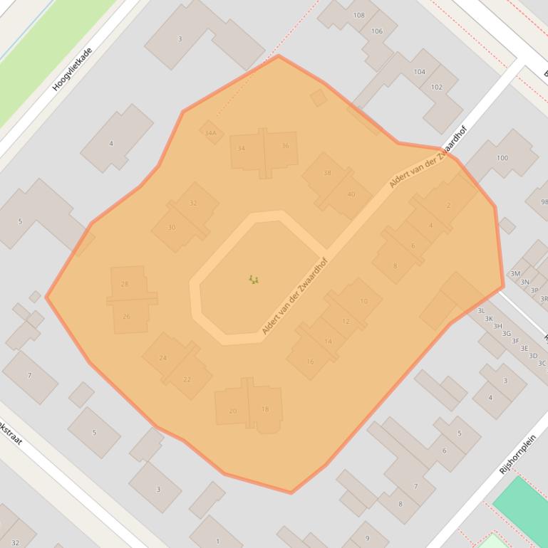 Kaart van postcodegebied 1435DH.