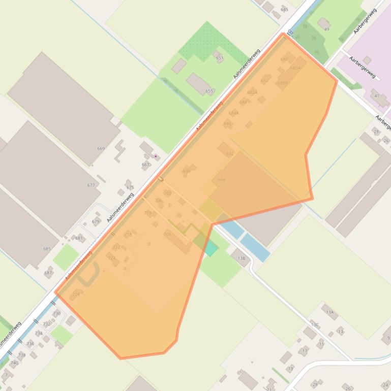 Kaart van postcodegebied 1435ER.