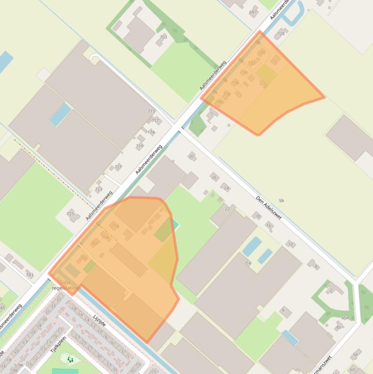 Kaart van postcodegebied 1435ES.