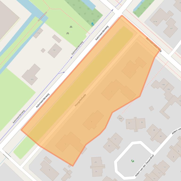 Kaart van postcodegebied 1435GX.