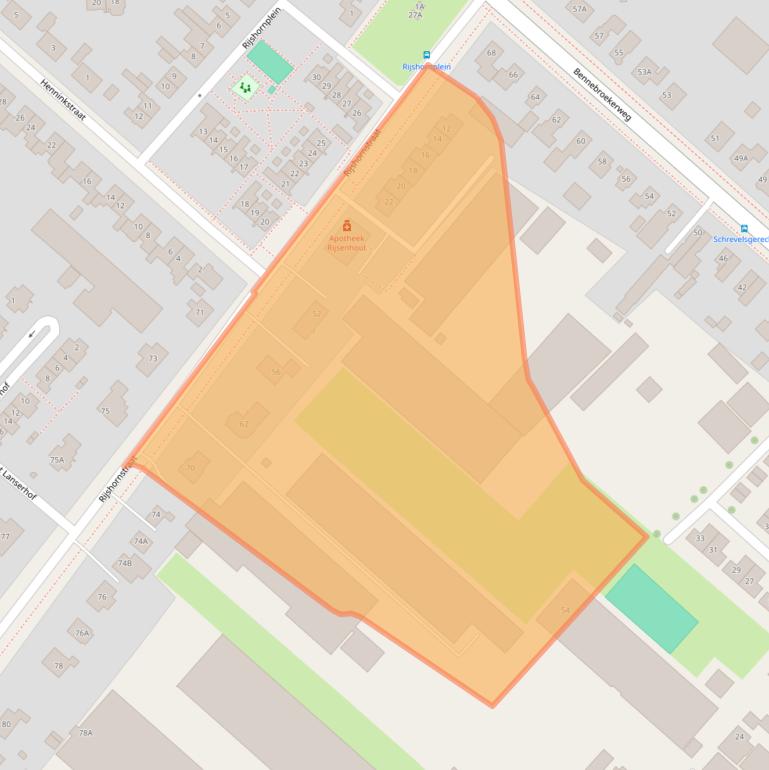 Kaart van postcodegebied 1435HD.