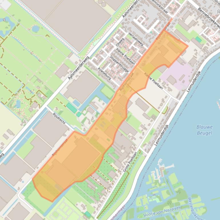 Kaart van postcodegebied 1435HJ.