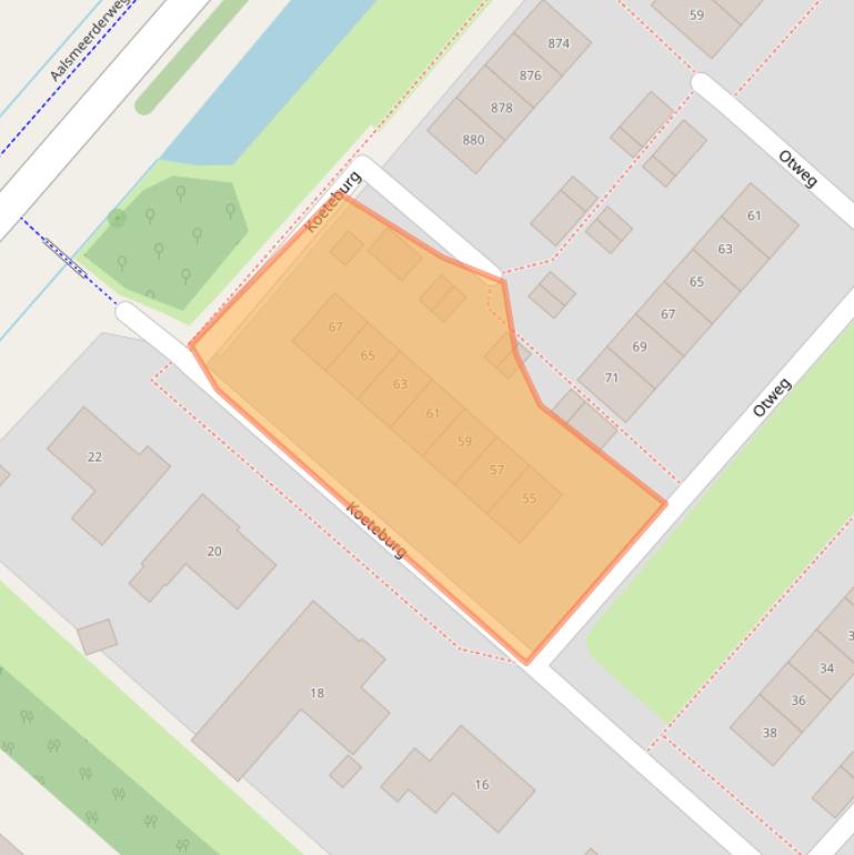 Kaart van postcodegebied 1435HL.