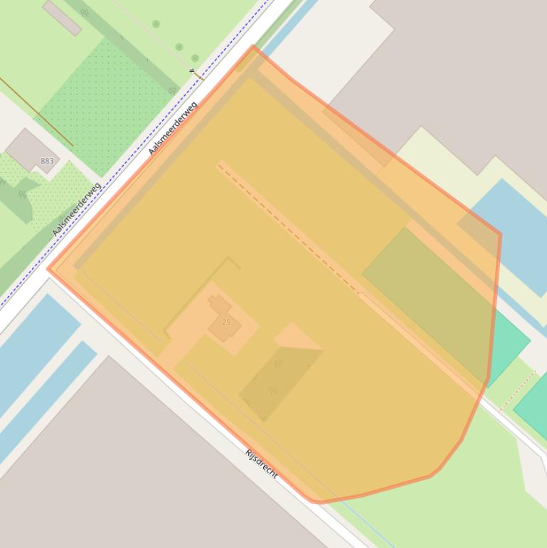 Kaart van postcodegebied 1435HP.