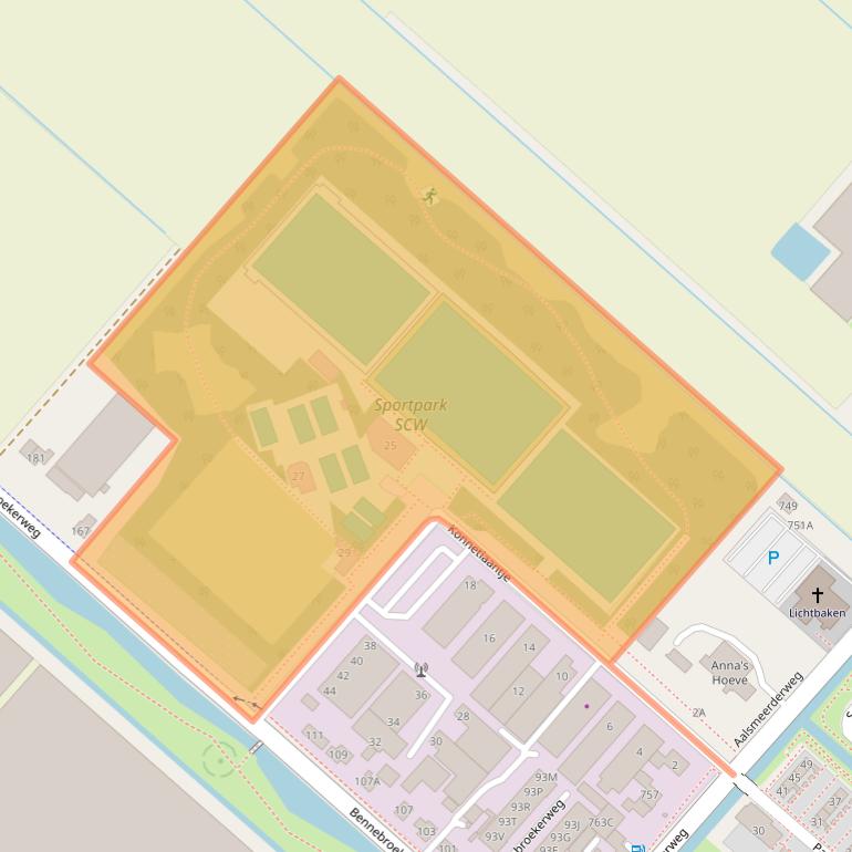 Kaart van postcodegebied 1435HV.