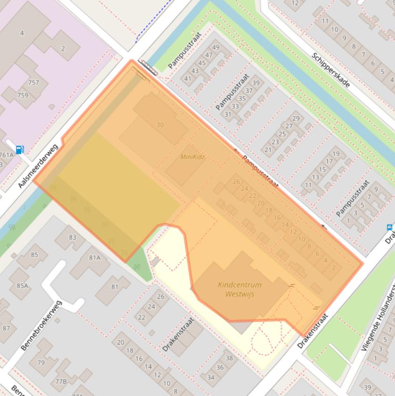 Kaart van postcodegebied 1435LJ.