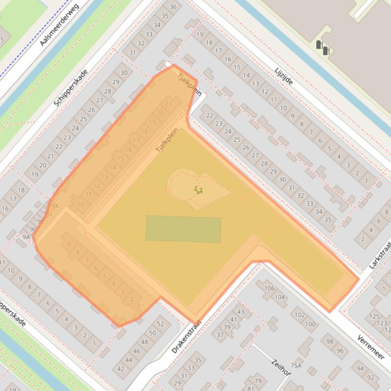 Kaart van postcodegebied 1435NE.