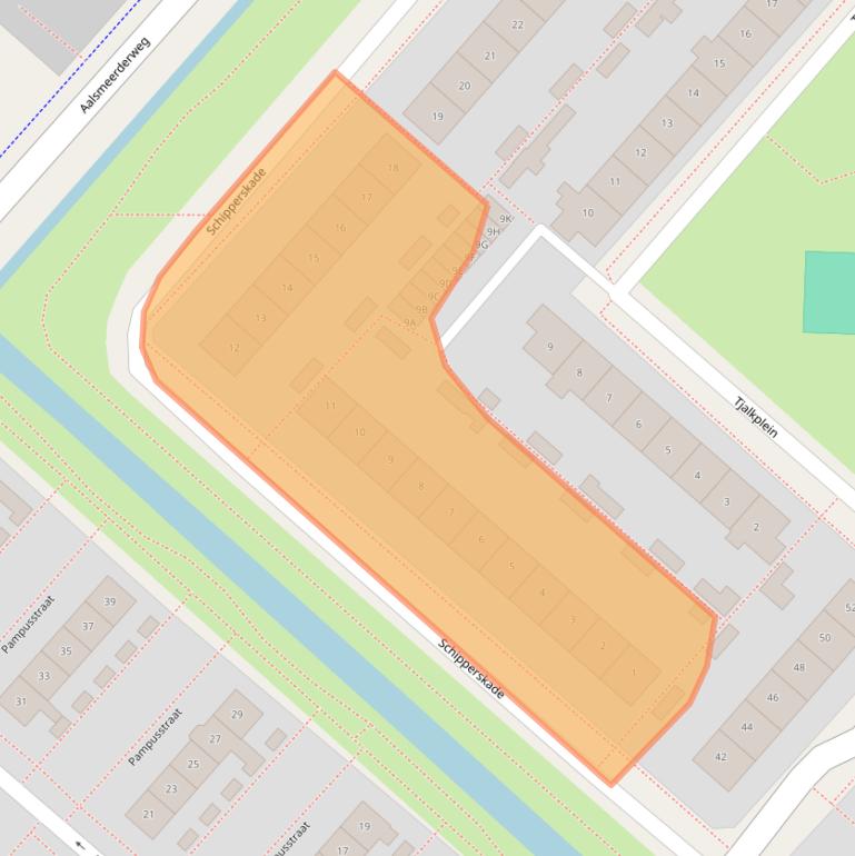 Kaart van postcodegebied 1435NH.