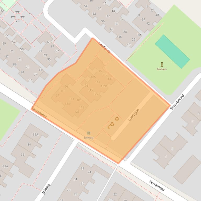 Kaart van postcodegebied 1435NW.