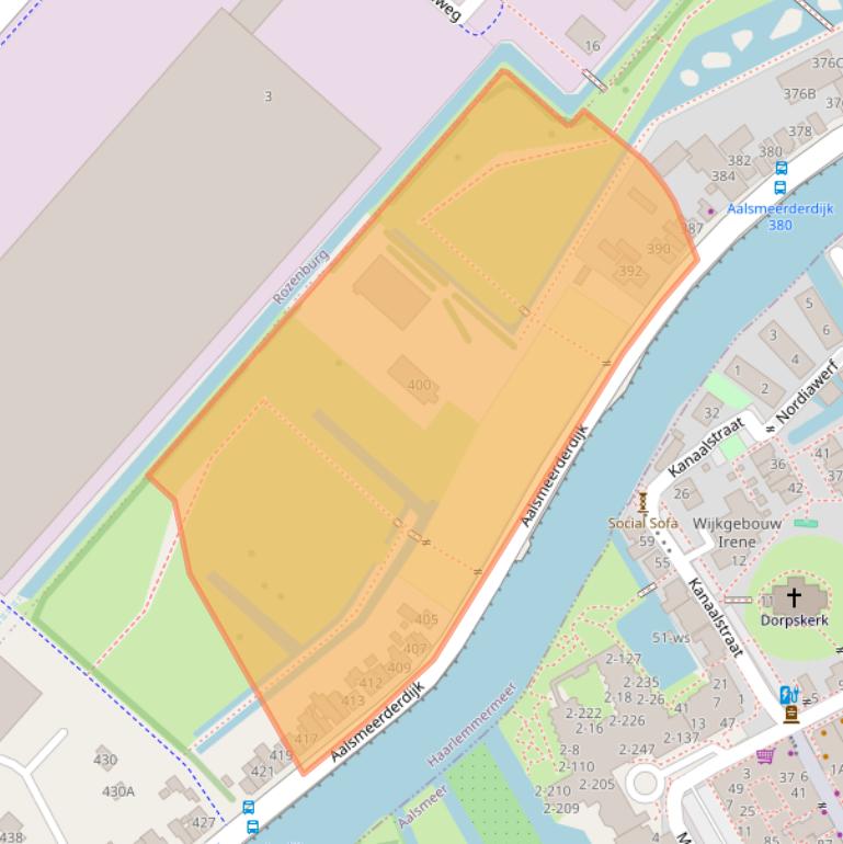 Kaart van postcodegebied 1436BK.