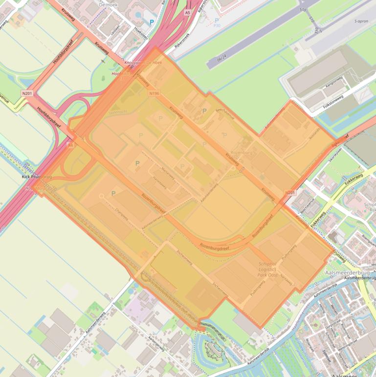 Kaart van postcodegebied 1437.