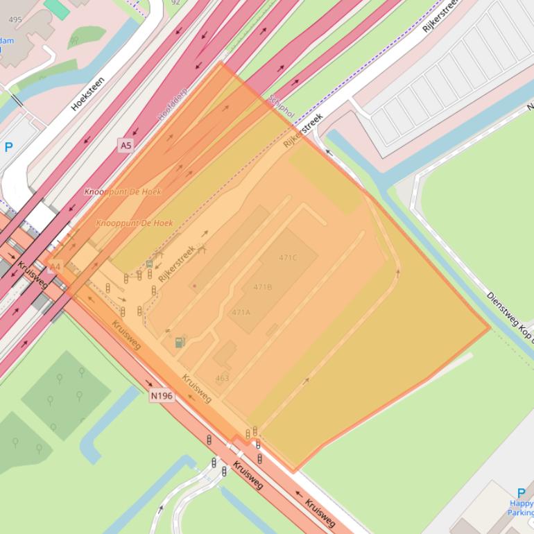 Kaart van postcodegebied 1437CL.