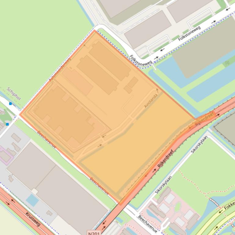 Kaart van postcodegebied 1437ED.