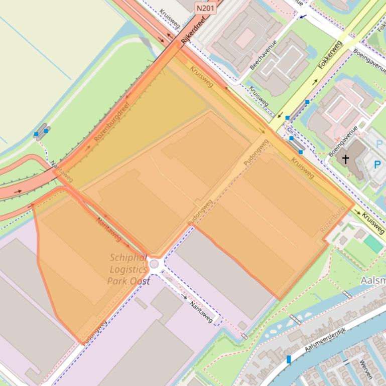 Kaart van postcodegebied 1437EM.