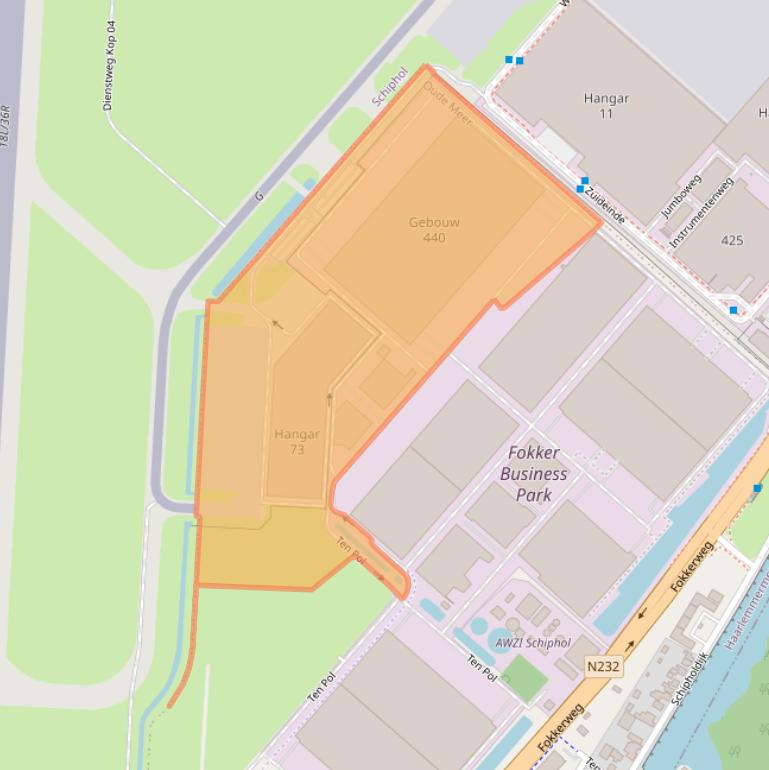 Kaart van postcodegebied 1438AD.