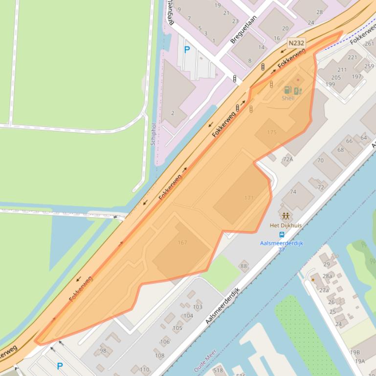 Kaart van postcodegebied 1438AM.