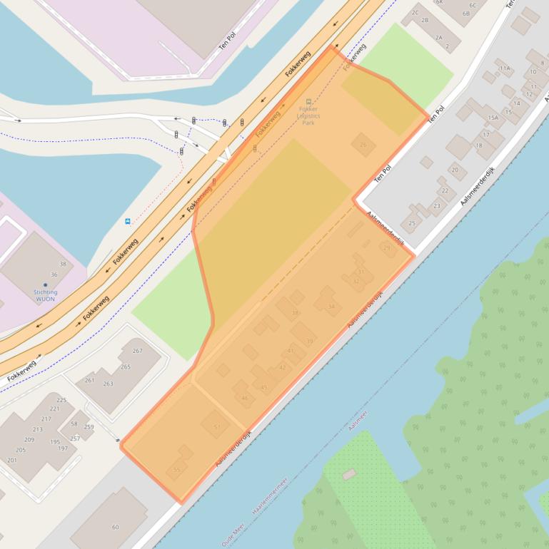 Kaart van postcodegebied 1438AS.