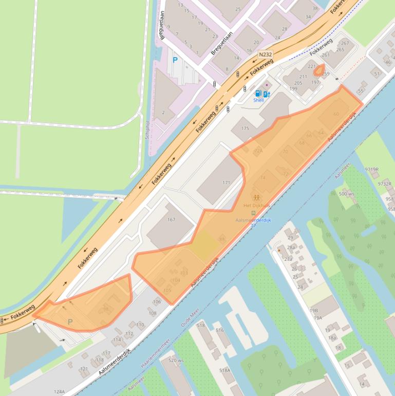 Kaart van postcodegebied 1438AT.