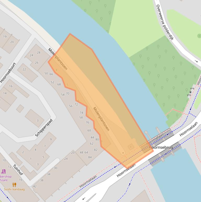 Kaart van postcodegebied 1441AA.