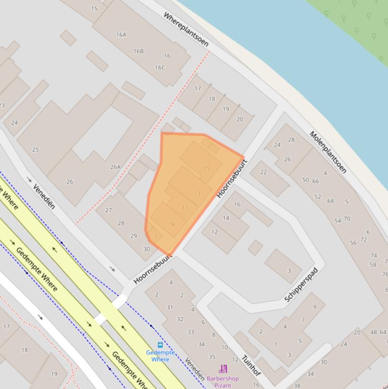 Kaart van postcodegebied 1441AD.