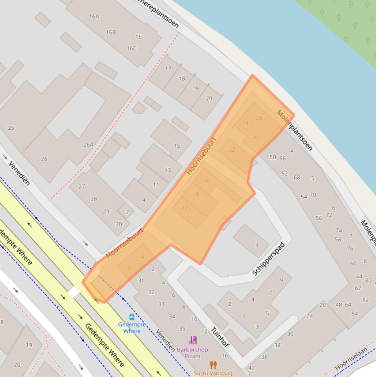 Kaart van postcodegebied 1441AE.