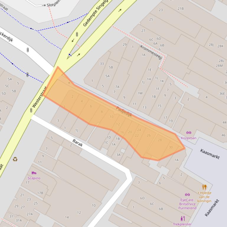 Kaart van postcodegebied 1441AZ.