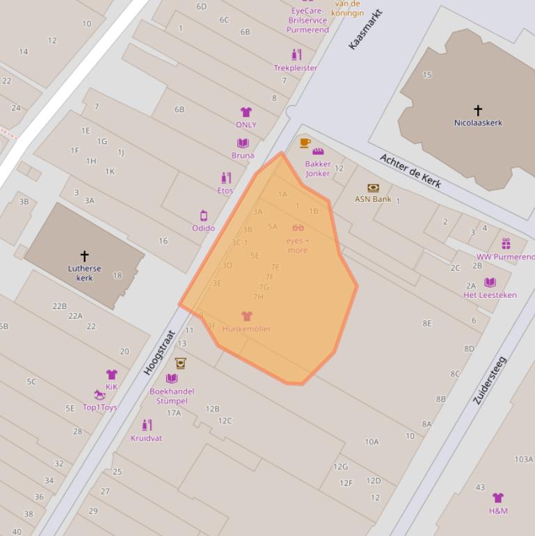 Kaart van postcodegebied 1441BA.