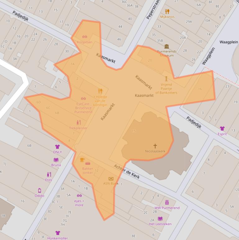 Kaart van postcodegebied 1441BG.