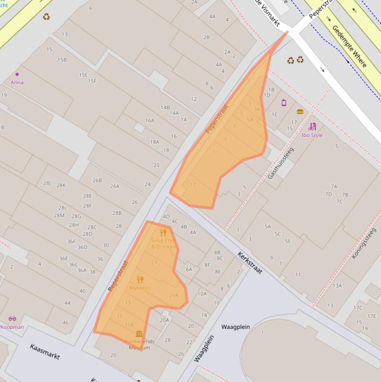 Kaart van postcodegebied 1441BH.