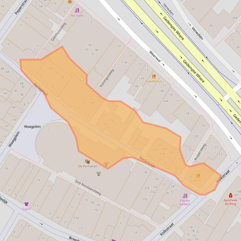 Kaart van postcodegebied 1441BL.