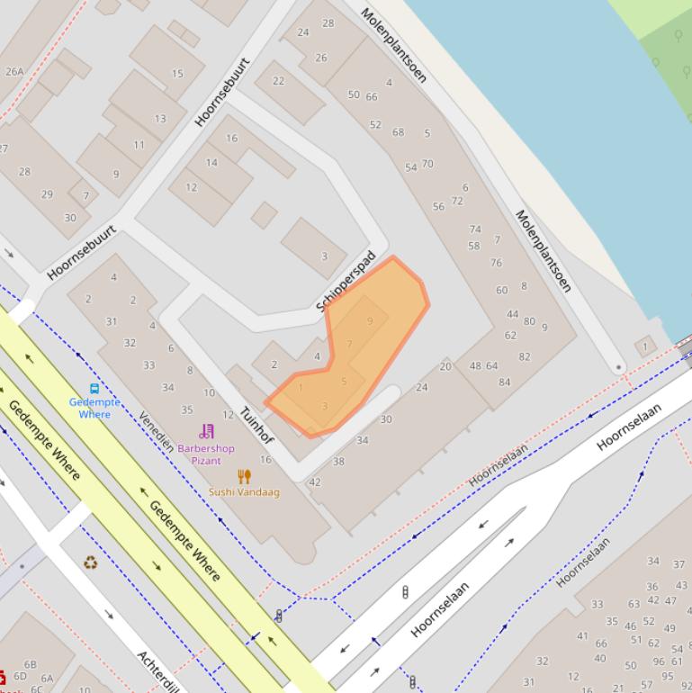 Kaart van postcodegebied 1441BP.