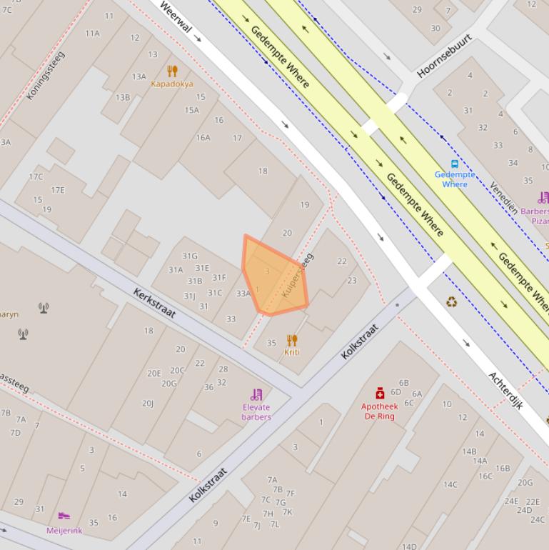 Kaart van postcodegebied 1441BV.