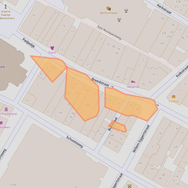 Kaart van postcodegebied 1441CC.