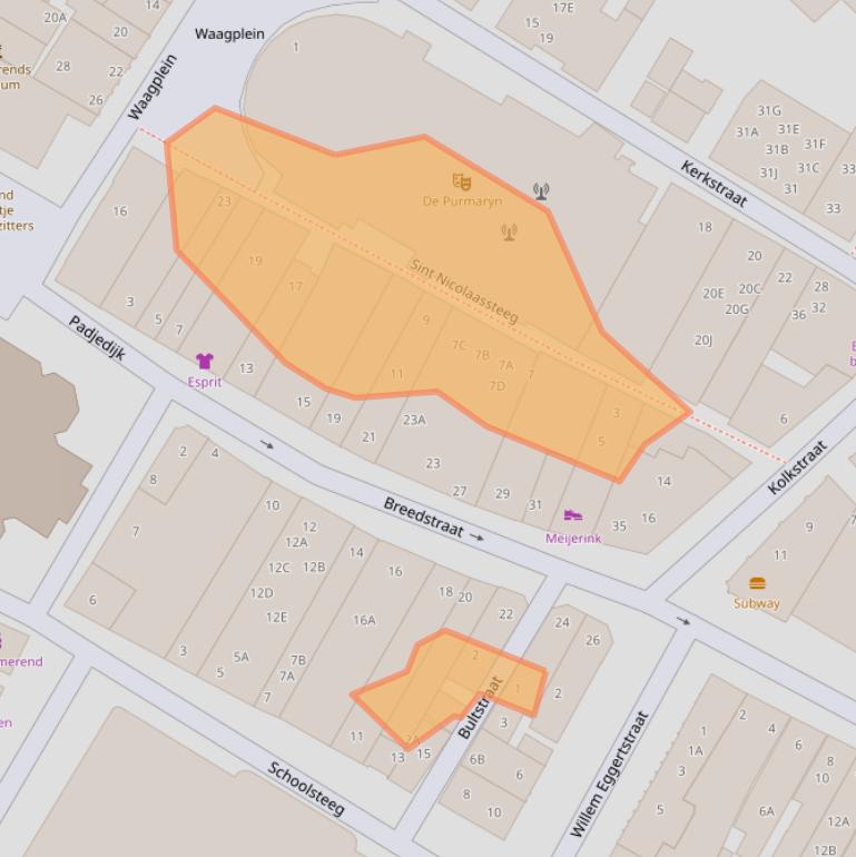 Kaart van postcodegebied 1441CE.