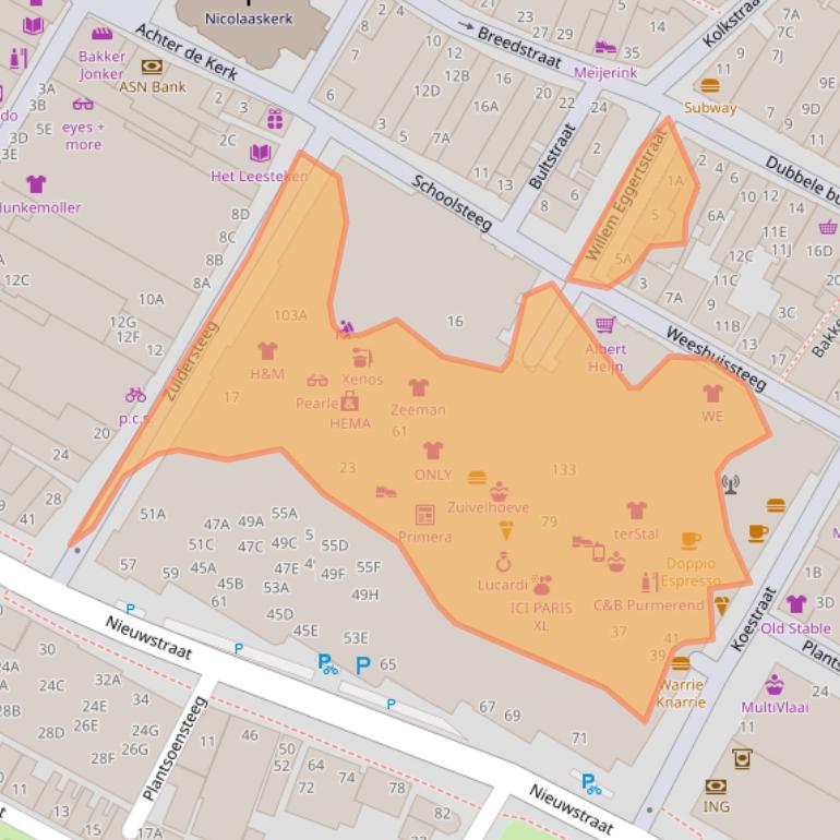 Kaart van postcodegebied 1441CH.