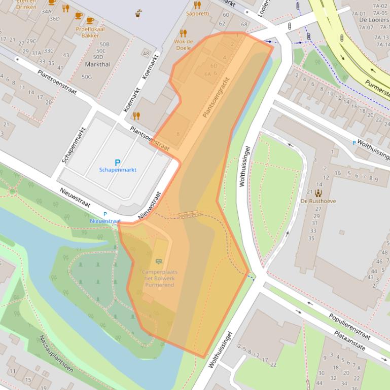 Kaart van postcodegebied 1441DE.